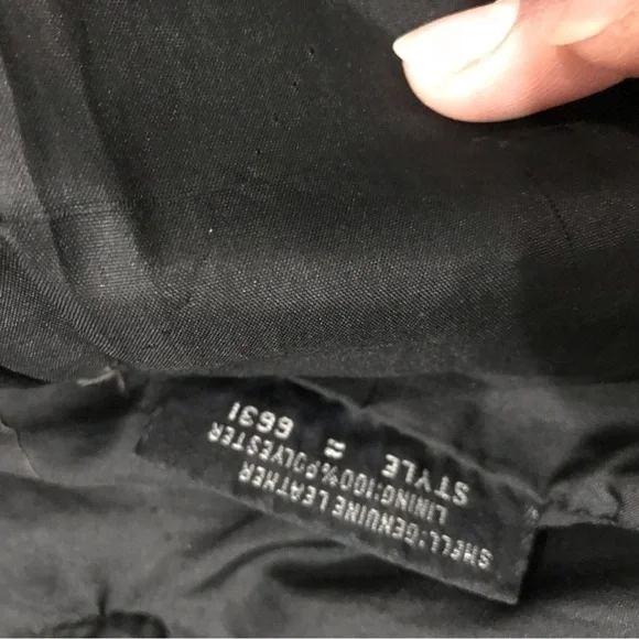 VTG Wilson’s Harley Davidson Owners Group Patches Leather Jacket - Picture 9 of 13